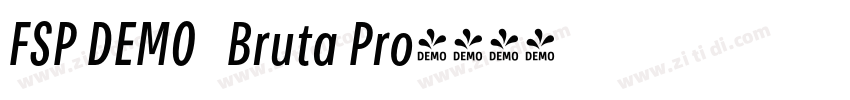 FSP DEMO   Bruta Pro字体转换